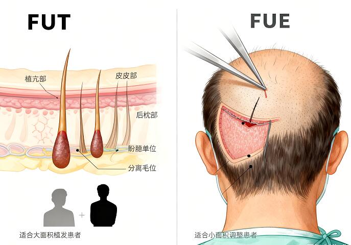 植发技术大揭秘:FUT与FUE,谁才是你的“头”等选择?