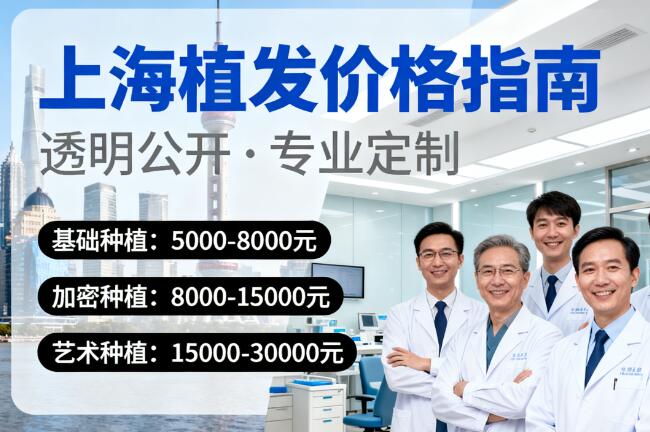 上海植发价格全解析:从万元入门到高端定制,如何选对性价比?