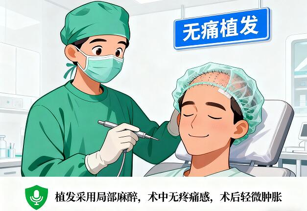 植发手术疼不疼?麻醉方式安全吗?2026年最全真相揭秘