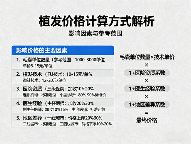 植发价格怎么算？为何有人花几万有人花几千？2026年深度解析