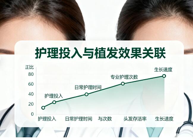 植发效果与术后护理投入成正比吗？懒人护理可行吗？