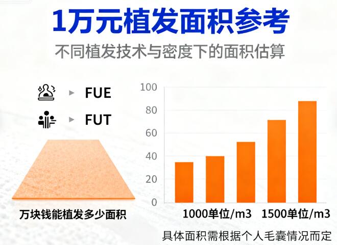 一万块钱能植发多少面积/单位