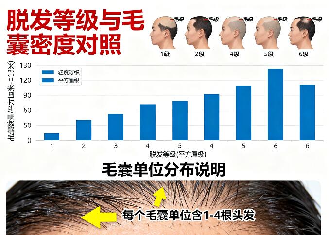 植发每平方厘米植多少个毛囊?科学测算不踩坑!