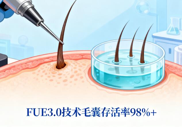 FUE3.0植发技术毛囊存活率揭秘：95%+背后的科学真相