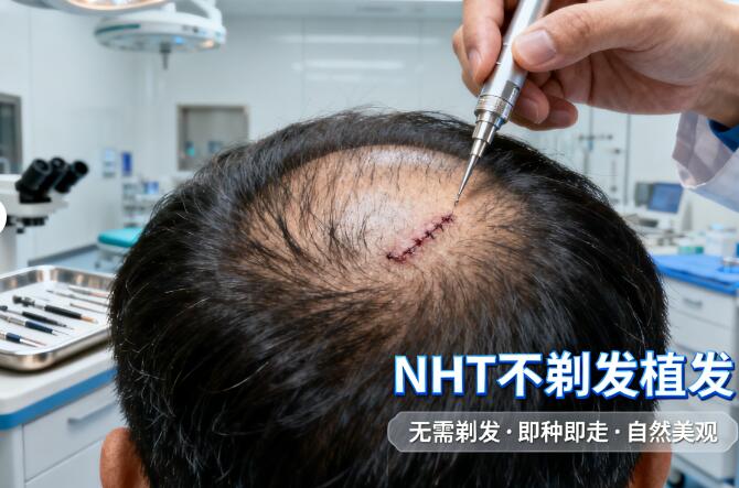 碧莲盛NHT不剃发植发核心优势:零尴尬期与自然美学的双重突破