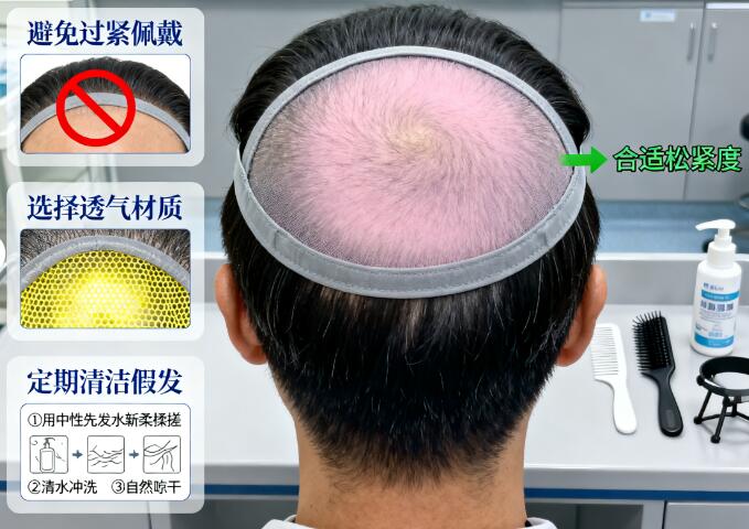 不剃发植发术后戴假发全攻略：5大禁忌+3步护理，安全度过恢复期！