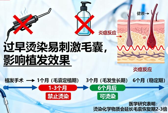 植发后3个月烫发染发?安全间隔需6个月!医生揭秘3大风险与防护指南