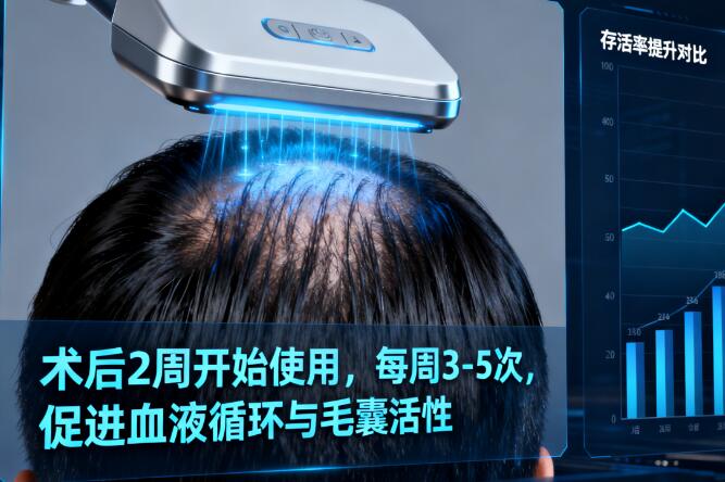 低能量激光养护：植发后毛囊存活率提升的“隐形盾牌”