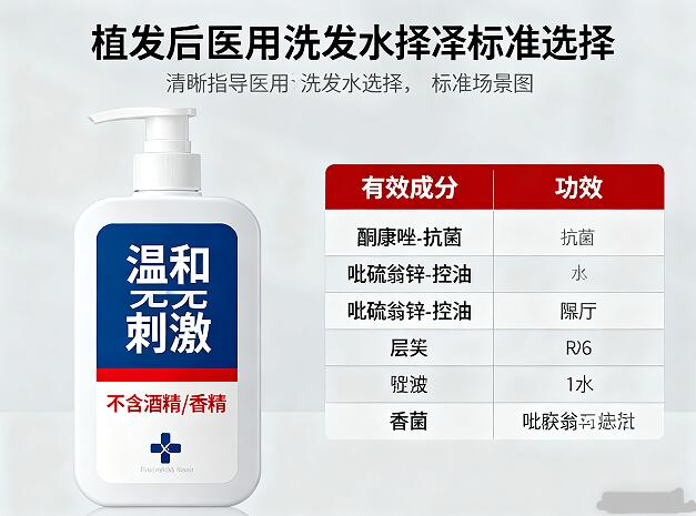 植发后医用洗发水怎么选?5大黄金标准+3大避坑指南,科学养护毛囊