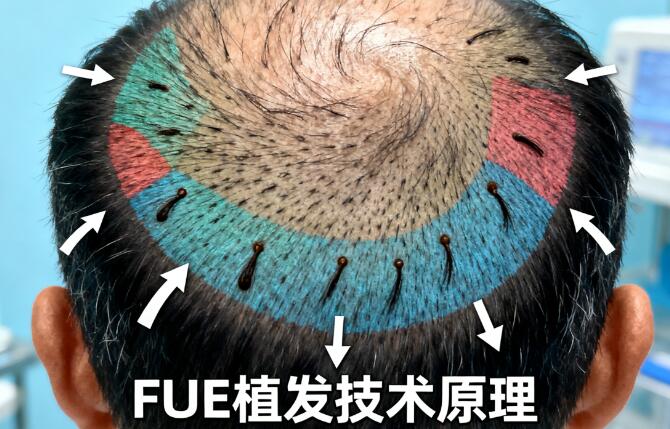 男性雄激素性脱发FUE植发方案:精准修复+自然浓密的科学选择