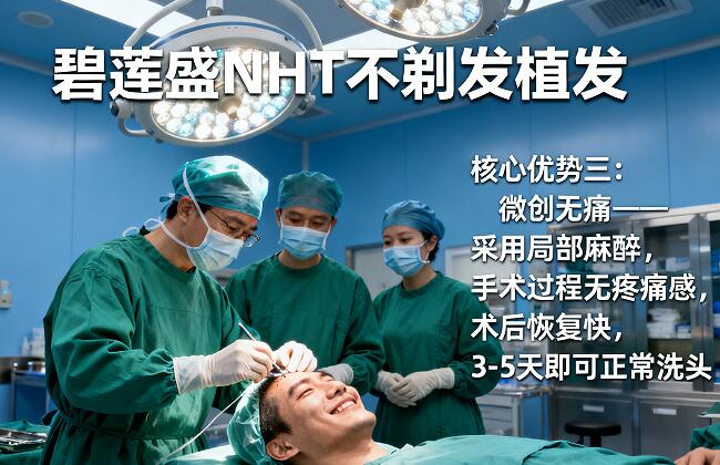 碧莲盛NHT不剃发植发：零尴尬期与自然美学的双重革命