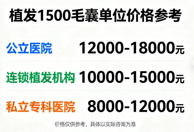 植发1500个毛囊多少钱?答案揭秘与避坑指南