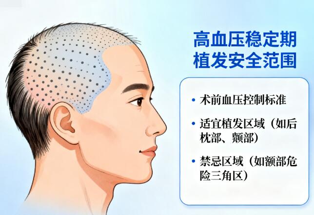 高血压稳定期植发安全范围全解析:血压达标才能安心变美