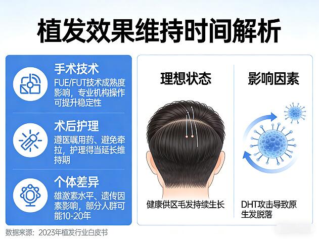 植发能维持多久不掉