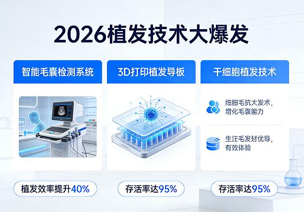 2026植发技术大爆发!AI、克隆、无创三大黑科技颠覆你的认知