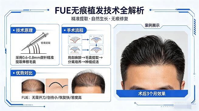 FUE无痕植发技术全解析:原理、优缺点与适合人群
