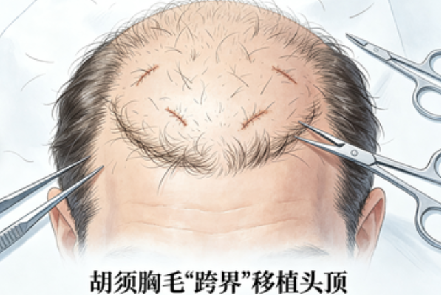 胡须胸毛“跨界”移植头顶：体毛植发的禁忌与真实案例大揭秘
