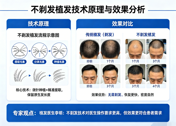 不剃发植发真的靠谱吗?技术原理和效果全面分析