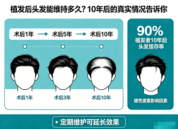 植发后头发能维持多久?10年后的真实情况告诉你