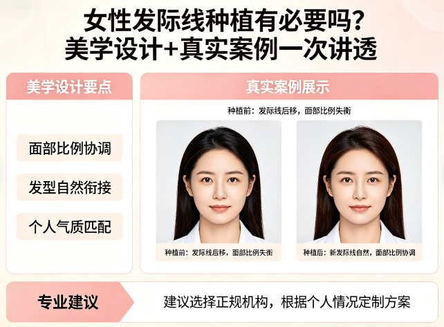 女性发际线种植有必要吗?美学设计+真实案例一次讲透
