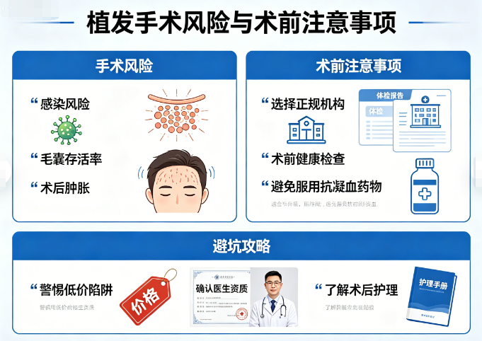 植发手术有风险吗?术前必看的注意事项和避坑攻略