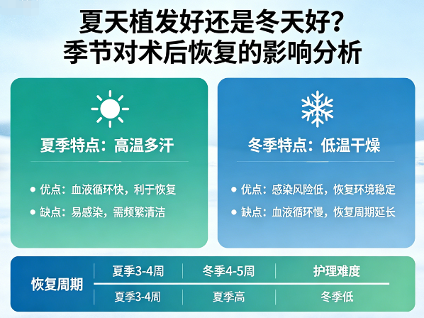 夏天植发好还是冬天好?季节对术后恢复的影响分析