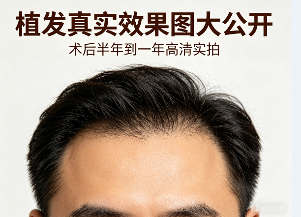 植发真实效果图大公开，术后半年到一年高清实拍！