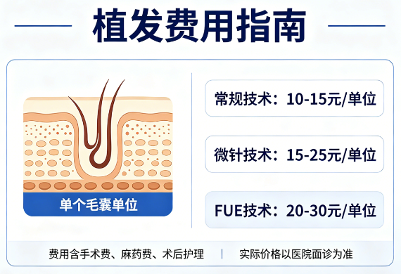植发一个毛囊单位多少钱
