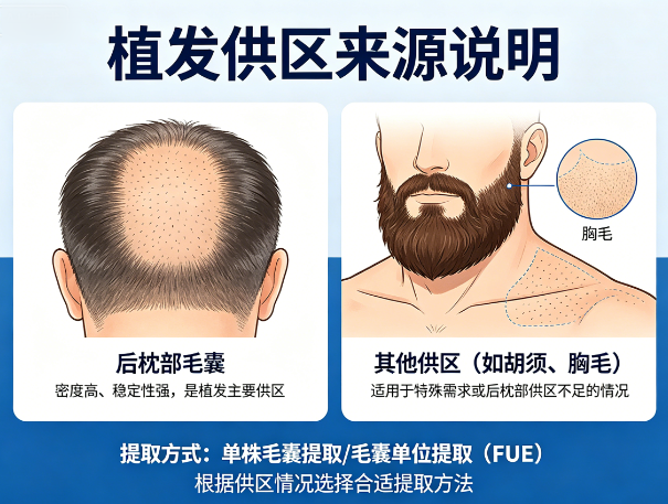 植发用的头发哪里来的