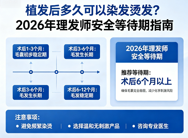 植发后多久可以染发烫发？2026年理发师给出的安全等待期