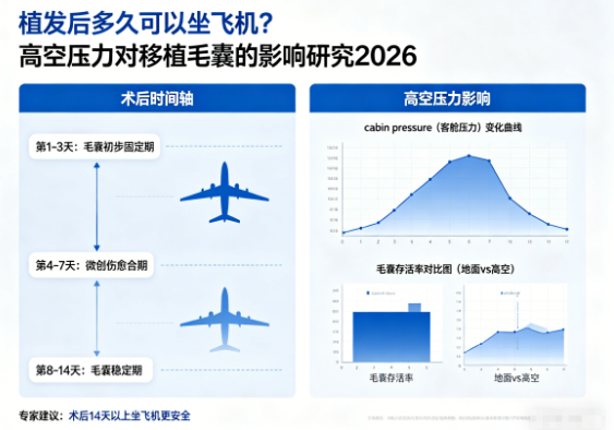 植发后多久可以坐飞机?高空压力对移植毛囊的影响研究2026