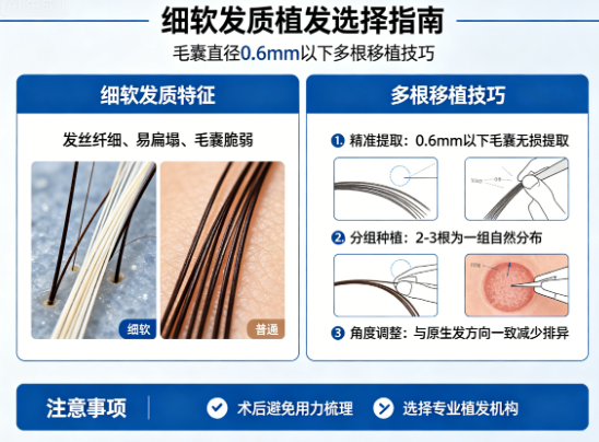 细软发质植发怎么选?毛囊直径0.6mm以下的多根移植技巧