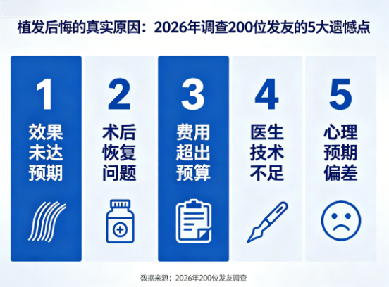 植发后悔的真实原因:2026年调查200位发友的5大遗憾点