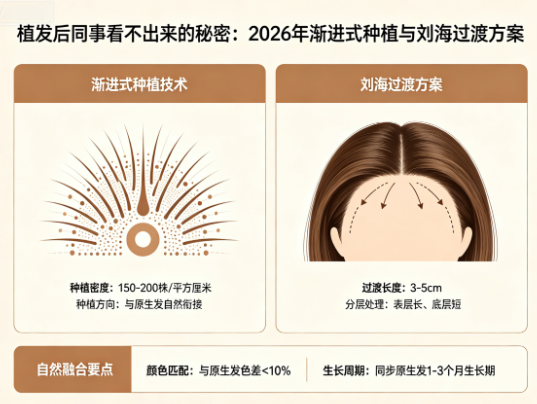 植发后同事看不出来的秘密:2026年渐进式种植与刘海过渡方案