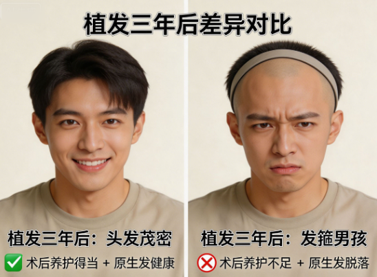 植发三年后,为什么有人头发茂密,有人却成了“发箍男孩”?