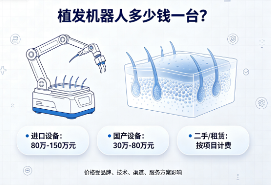 植发机器人设备价格全解析:进口 vs 国产,技术差距与采购决策指南