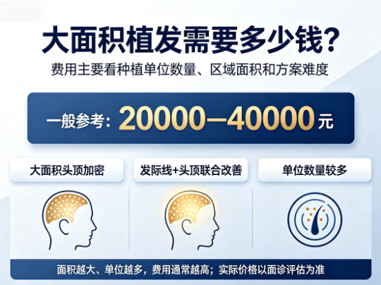 大面积植发需要多少钱