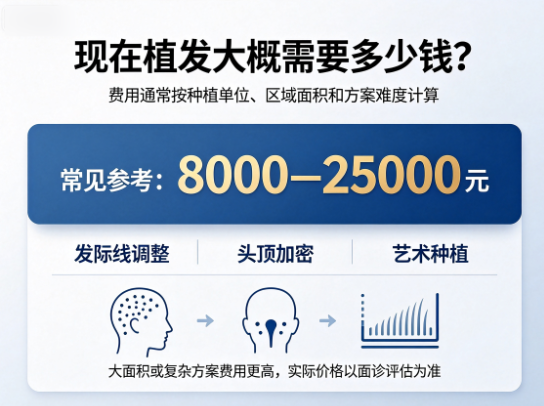 现在植发大概需要多少钱呢 ?
